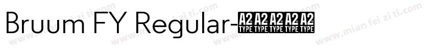 Bruum FY Regular字体转换